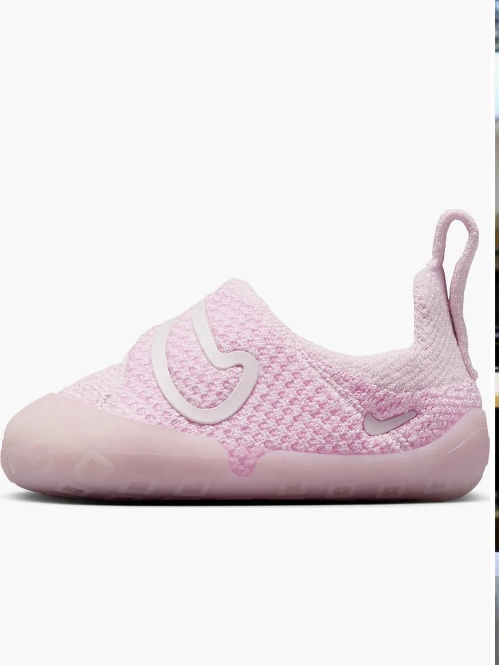 Nike NEW Swoosh 1 3C Slip-On Knit Sneakers in Pearl pink Rose